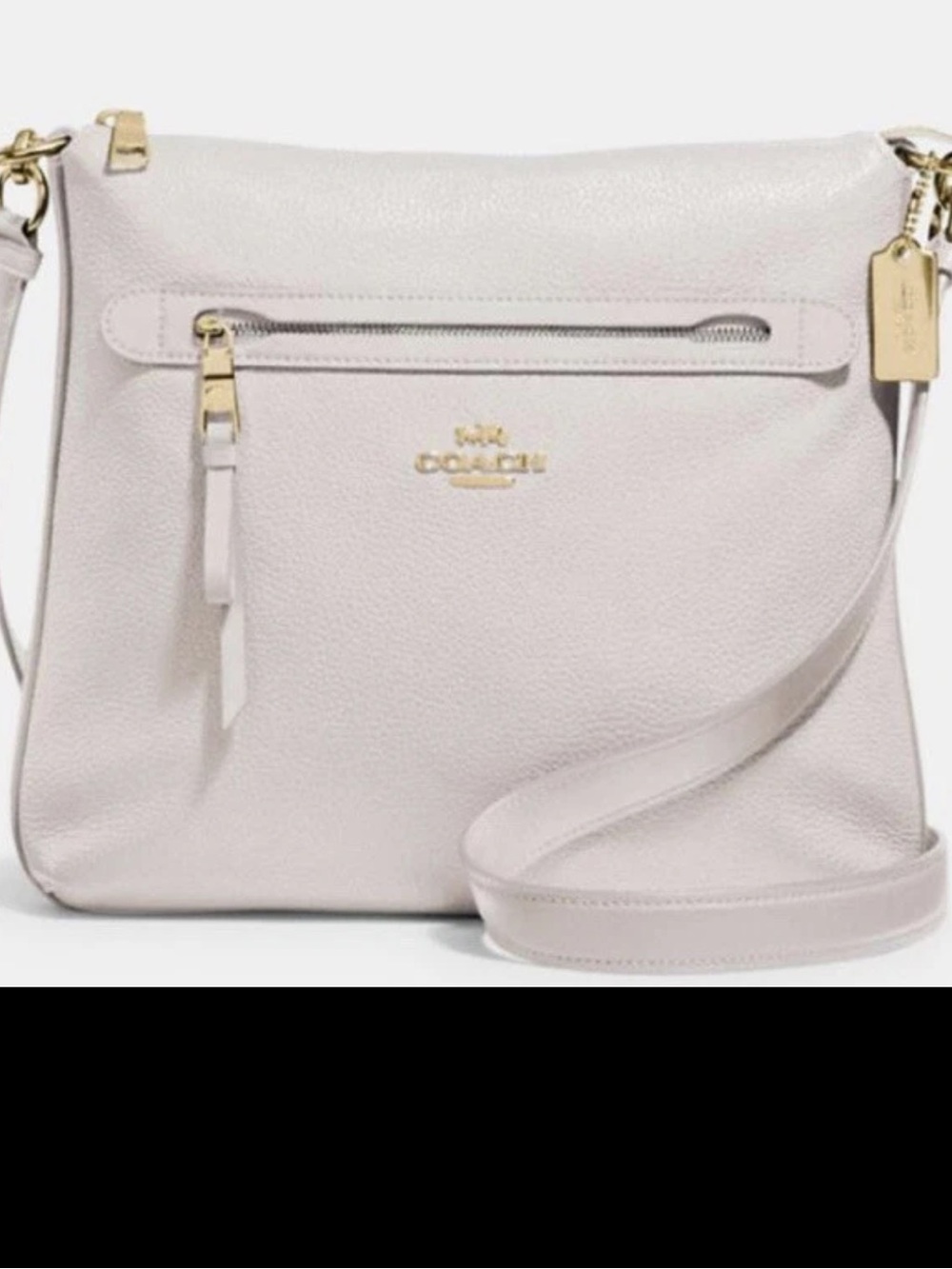 Coach Mae File Crossbody Bag White Leather NWOT F34828